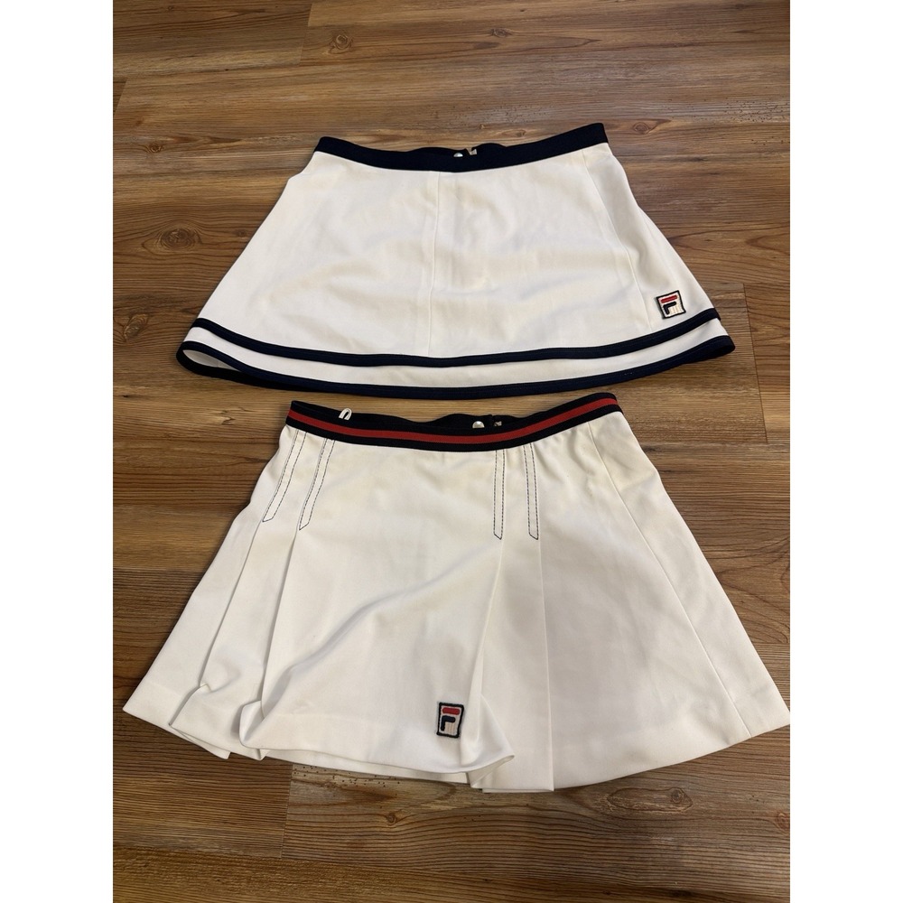 Womens Vintage Fila "White Line" Preppy/Tennis Skirts US open Small